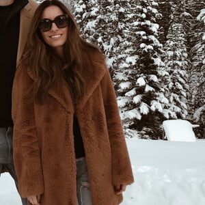 Zara Tan Teddy Jacket